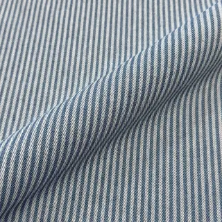 Țesătură decorativă DOBBY Colored stripe blue