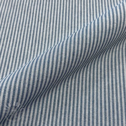 Țesătură decorativă DOBBY Colored stripe blue