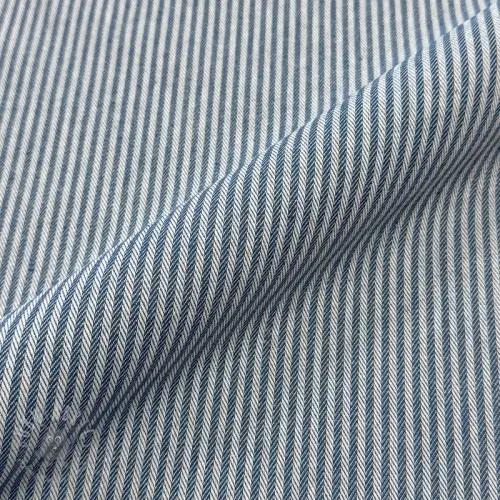 Țesătură decorativă DOBBY Colored stripe blue