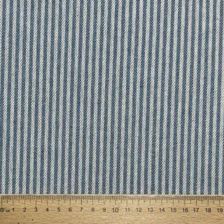Țesătură decorativă DOBBY Colored stripe blue
