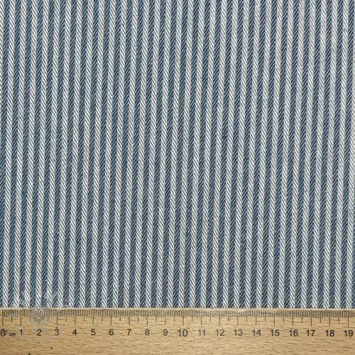 Țesătură decorativă DOBBY Colored stripe blue