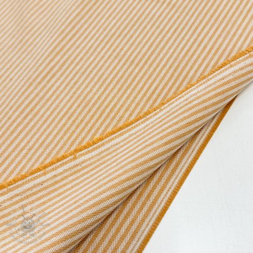 Țesătură decorativă DOBBY Colored stripe ochre