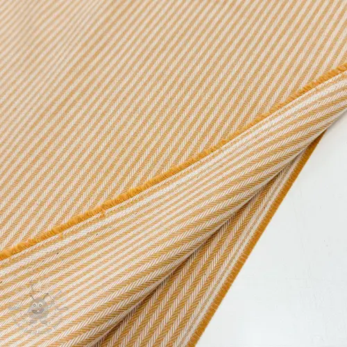 Țesătură decorativă DOBBY Colored stripe ochre