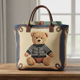 Țesătură decorativă GOBELIN PREMIUM Teddy Bear Nautic PANEL