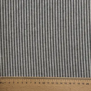 Țesătură decorativă DOBBY Colored stripe graphite