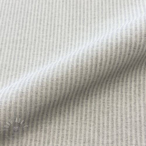 Țesătură decorativă DOBBY Colored stripe light grey
