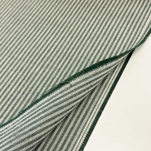 Țesătură decorativă DOBBY Colored stripe bottle green