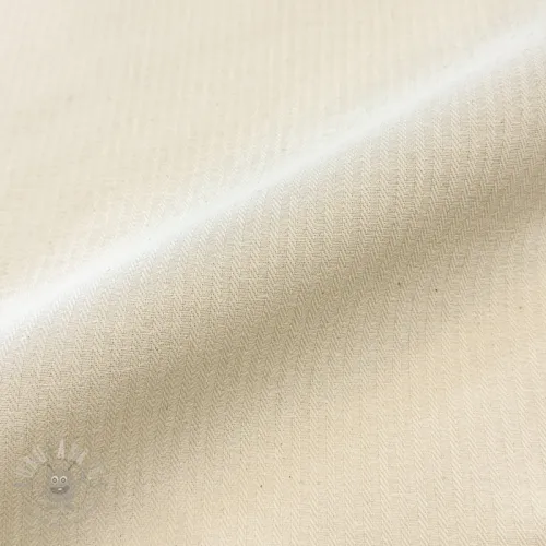 Țesătură decorativă DOBBY Colored stripe naturel