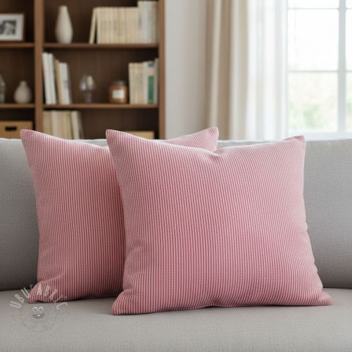 Țesătură decorativă DOBBY Colored stripe fuchsia