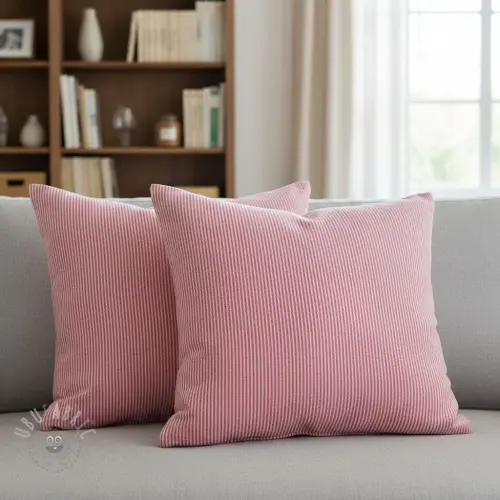 Țesătură decorativă DOBBY Colored stripe fuchsia