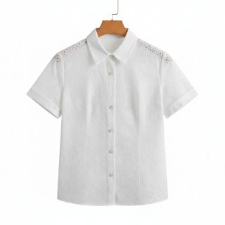 Țesătură din bumbac EMBROIDERY 2 side Camelia