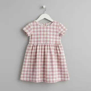 Țesătură din bumbac FLANNEL BIG Check light pink
