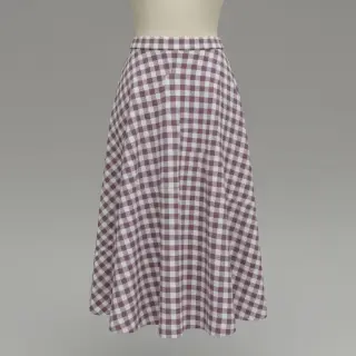 Țesătură din bumbac FLANNEL BIG Check mauve