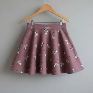 Țesătură din bumbac FLANNEL Zebras mauve