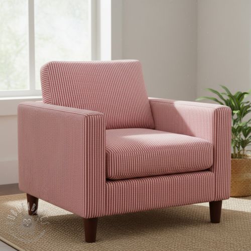 Țesătură decorativă DOBBY Colored stripe cherry