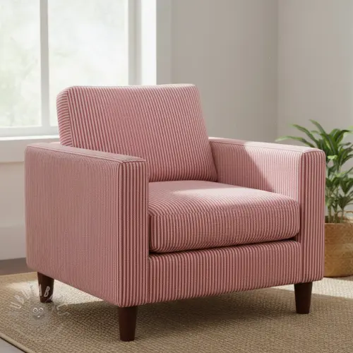 Țesătură decorativă DOBBY Colored stripe cherry