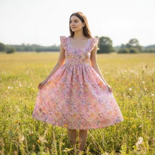 Țesătură din bumbac VOILE Small hayppy flowers digital print