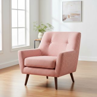 Țesătură decorativă DOBBY Colored stripe poppy red