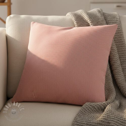 Țesătură decorativă DOBBY Colored stripe poppy red