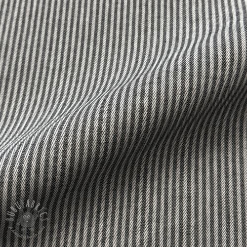 Țesătură decorativă DOBBY Colored stripe black