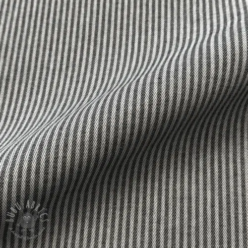 Țesătură decorativă DOBBY Colored stripe black