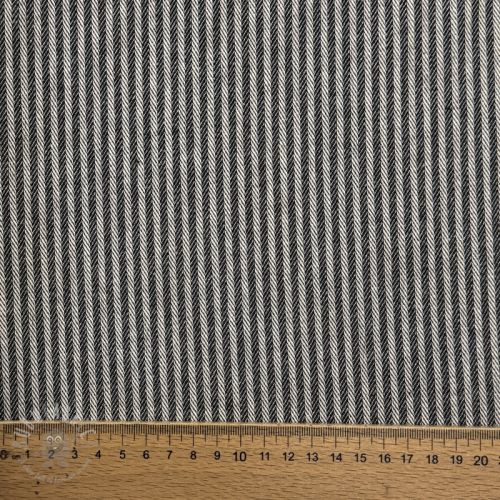 Țesătură decorativă DOBBY Colored stripe black