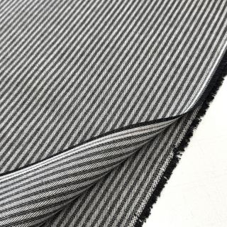 Țesătură decorativă DOBBY Colored stripe black