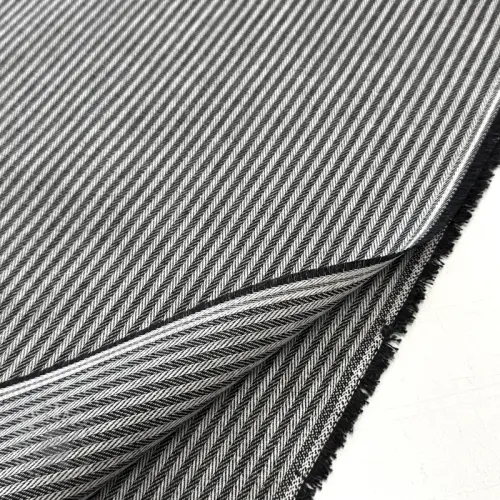 Țesătură decorativă DOBBY Colored stripe black