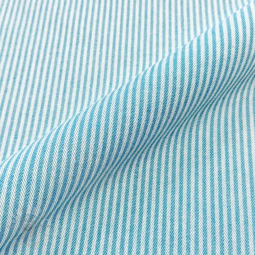 Țesătură decorativă DOBBY Colored stripe turquoise