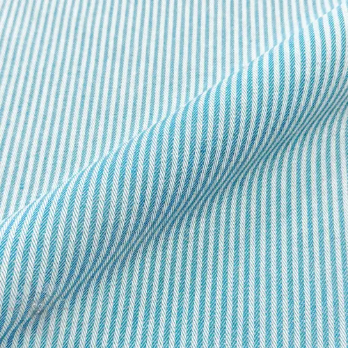 Țesătură decorativă DOBBY Colored stripe turquoise