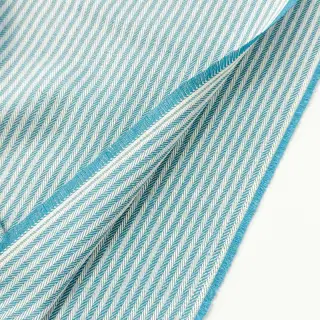 Țesătură decorativă DOBBY Colored stripe turquoise
