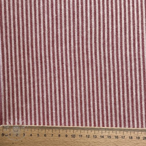 Țesătură decorativă DOBBY Colored stripe burgundy