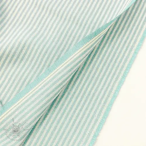 Țesătură decorativă DOBBY Colored stripe mint