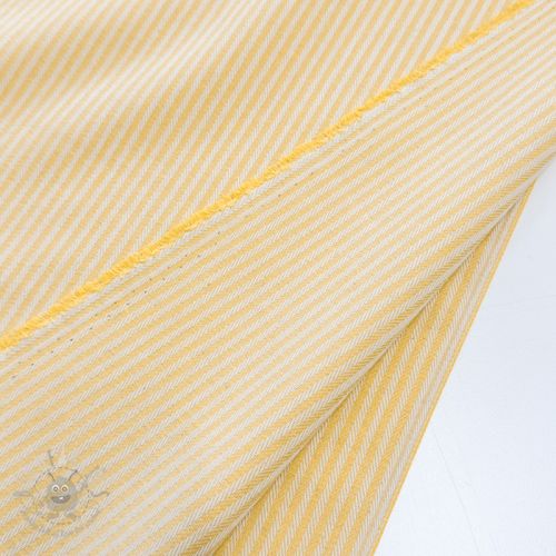 Țesătură decorativă DOBBY Colored stripe pastel yellow
