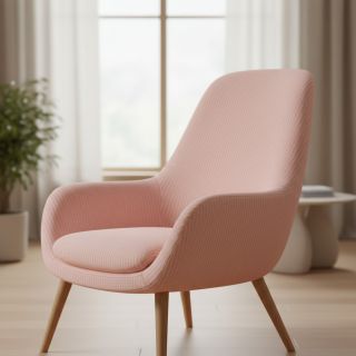 Țesătură decorativă DOBBY Colored stripe light pink