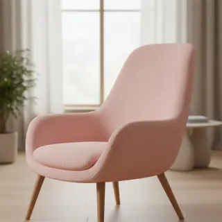 Țesătură decorativă DOBBY Colored stripe light pink