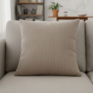 Țesătură decorativă DOBBY Colored stripe coffee