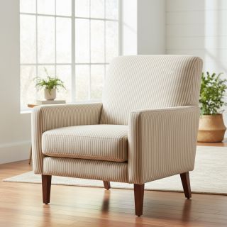 Țesătură decorativă DOBBY Colored stripe sand