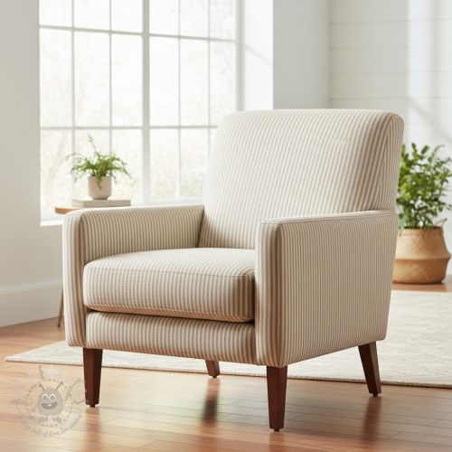 Țesătură decorativă DOBBY Colored stripe sand