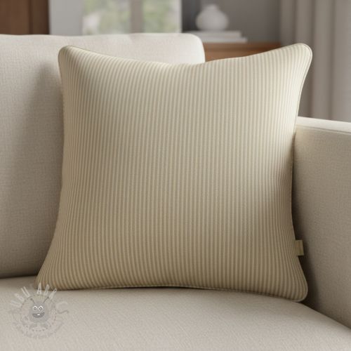 Țesătură decorativă DOBBY Colored stripe sand