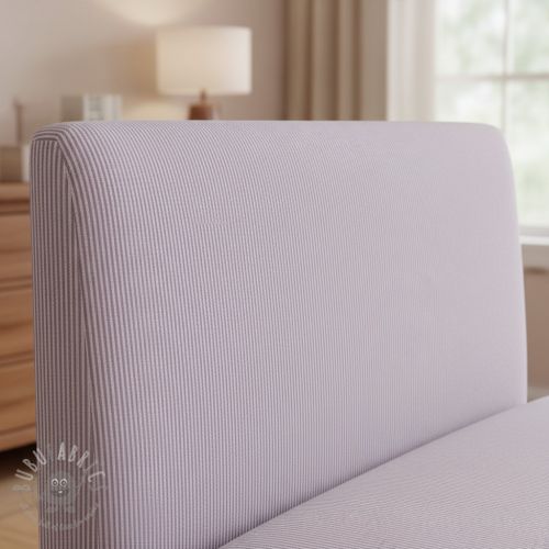 Țesătură decorativă DOBBY Colored stripe lavender