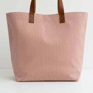 Țesătură decorativă DOBBY Colored stripe dark orange