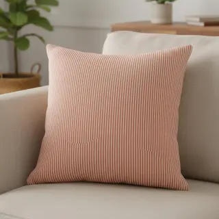 Țesătură decorativă DOBBY Colored stripe dark orange