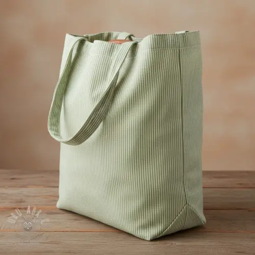 Țesătură decorativă DOBBY Colored stripe light green