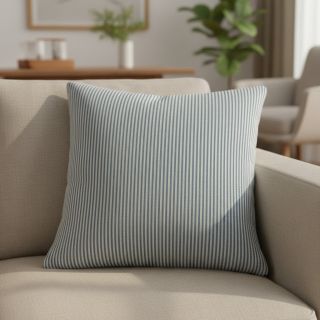 Țesătură decorativă DOBBY Colored stripe blue