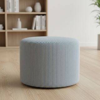 Țesătură decorativă DOBBY Colored stripe blue