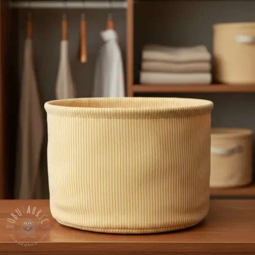 Țesătură decorativă DOBBY Colored stripe warm yellow