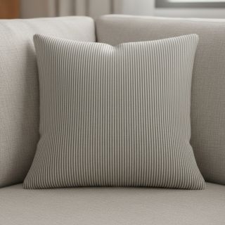 Țesătură decorativă DOBBY Colored stripe graphite