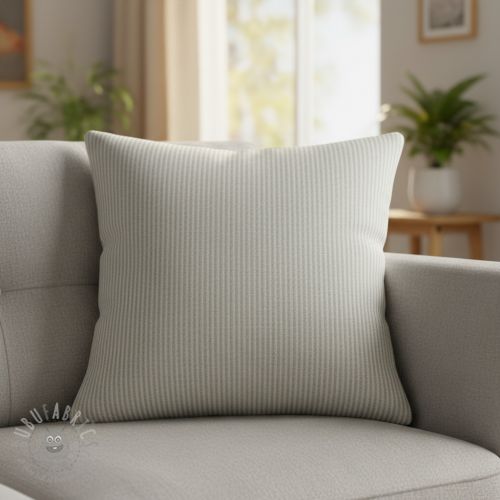 Țesătură decorativă DOBBY Colored stripe light grey