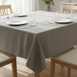 Țesătură decorativă DOBBY Colored stripe black